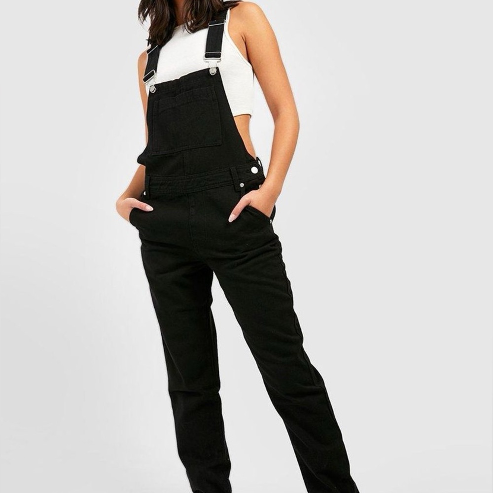 Boohoo Boyfriend Denim Overalls